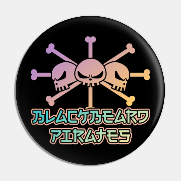 Jolly Roger Blackbeard Pirates Jolly Roger One Piece Pin Teepublic