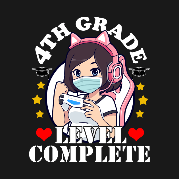 4th Grade Graduation Girl Loves Anime Gaming Girls by Ramadangonim
