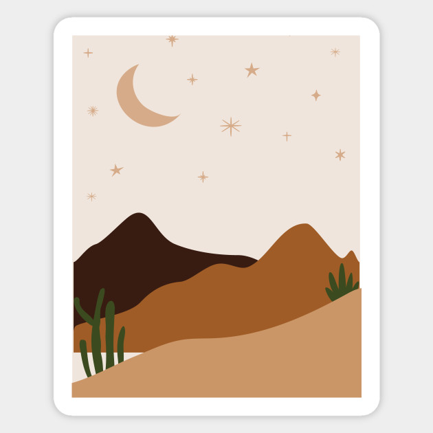Abstract Landscape Modern Wall Art Print Mid Century Wall Art Geometric Shape Minimalist Landscape Art Scandinavian Art Print Scandinavian Sticker Teepublic