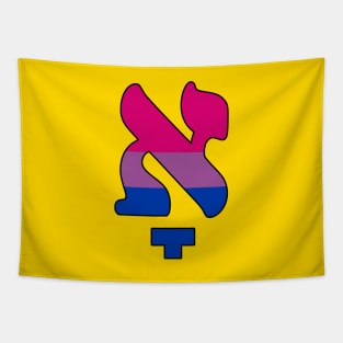 Kometz Aleph (Bi Pride Colors) Tapestry