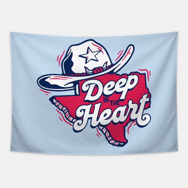 Deep in the Heart of Texas // Vintage Texas Cartoon Tapestry by SLAG_Creative