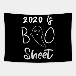 2020 is Boo Sheet funny Halloween Ghost Tapestry