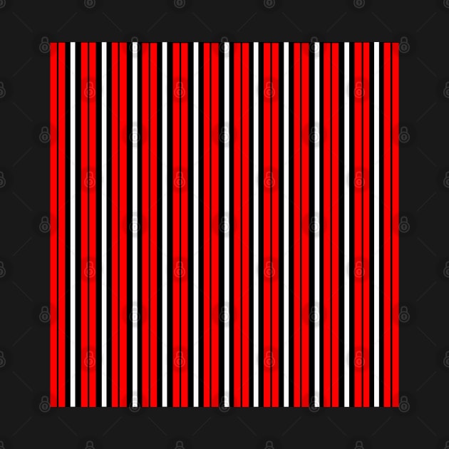 Red White and Black Striped Graphic by SAM DLS