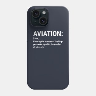 Funny Aviation Definition Pilot Gift T-shirt Phone Case