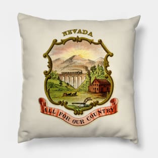 1876 Nevada Coat of Arms Pillow