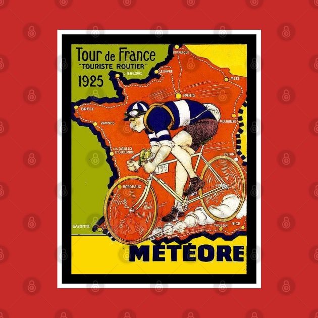 Tour De France Vintage 1925 Bicycle Racing Print by posterbobs