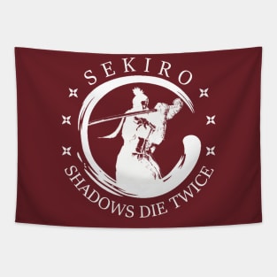 Sekiro Shadows Die Twice Enso Shinobi Emblem White Tapestry