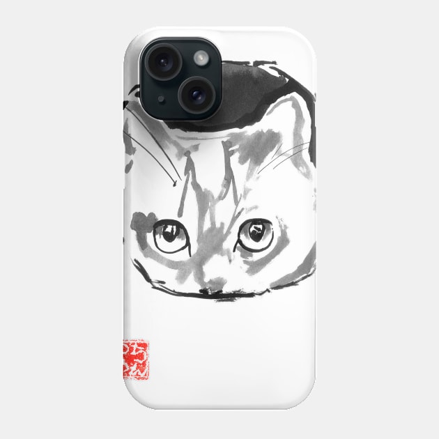 cat in the box 02 Phone Case by pechane