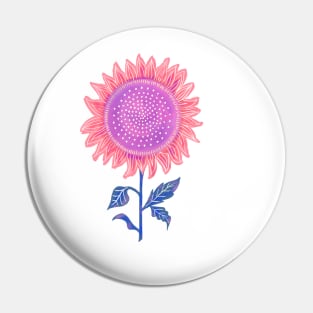Sunflower print Pin