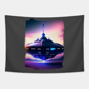 Ufo sighting from a military fighter plane United States Tapestry