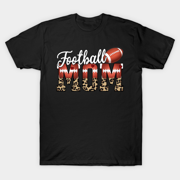 Baseball Mom Leopard Print Mother's Day Gift - Baseball Mom - T-Shirt