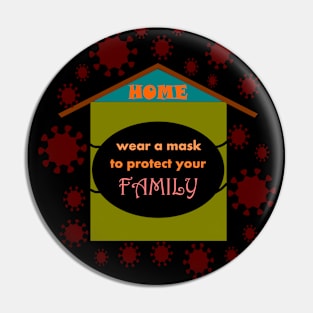 Wear a mask Pin