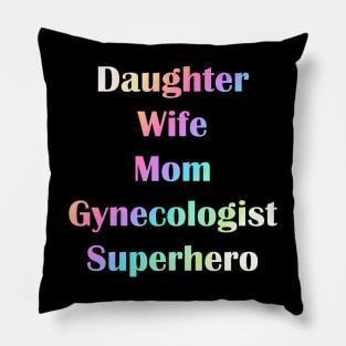 Gift for Gynecologist Superhero Mom Pillow