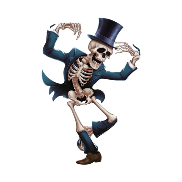 Dancing Skeleton by Jeevans Art