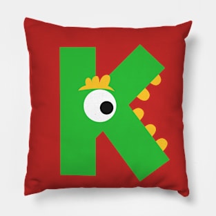 K Letter Pillow