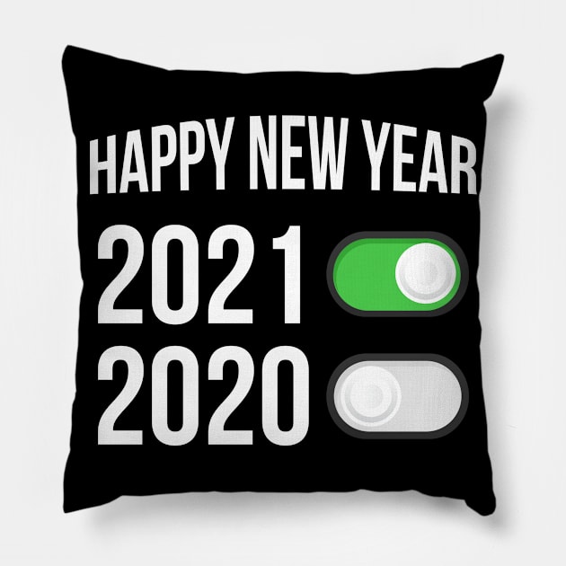 Happy New Year 2021 Pillow by threefngrs