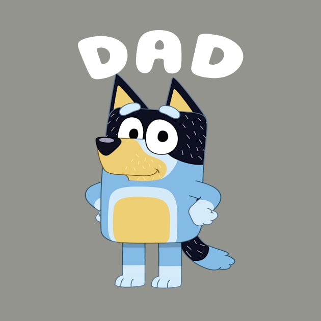 Bluey Dad Simple Vintage by Justine Nolanz