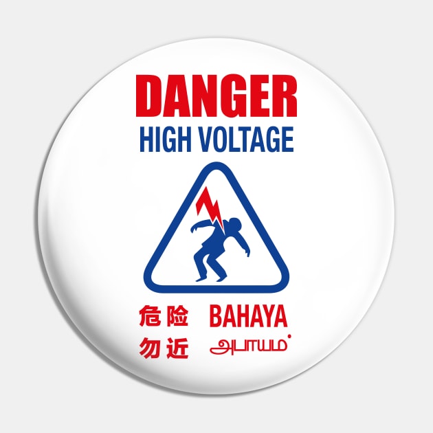 Danger High Voltage Pin by OrtegaSG
