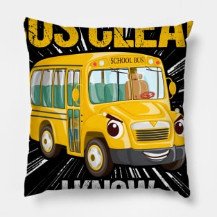 Keep My Bus Clean I Know Where You Live Bus Driver Pillow