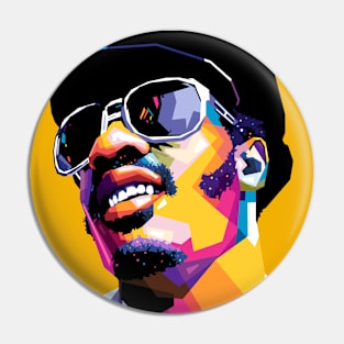 Young Stevie Wonder Pin