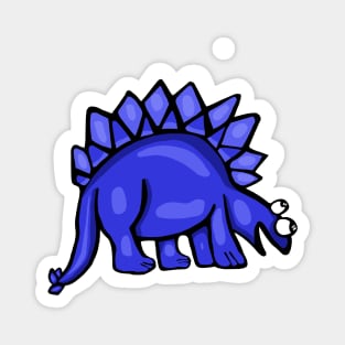 Blue Stegosaurus Magnet