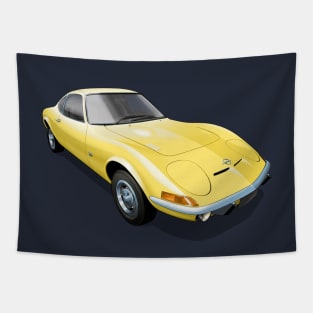 1972 Opel GT in yellow Tapestry