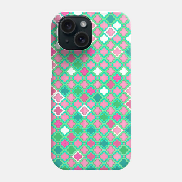 Girly Moroccan Lattice Pattern Phone Case by micklyn