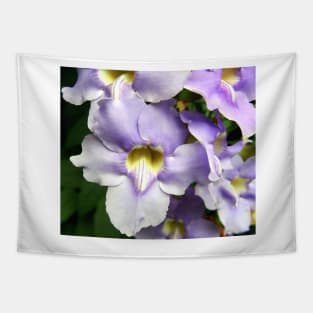 Purple and Yellow Flower Blooms Tapestry