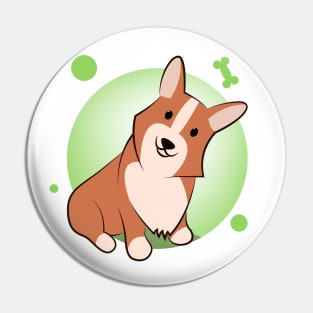 Cute corgi cartoon Pin