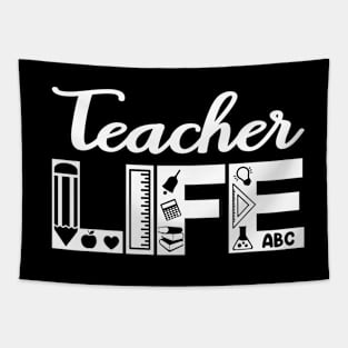 Teacher life (white) Tapestry