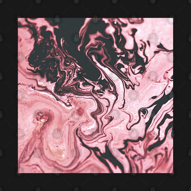 Fluid colored painting dark and light pink by Jenmag