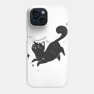 Kawaii Star Kitty Black Cat Phone Case