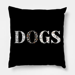 Dogs in all Caps Pillow