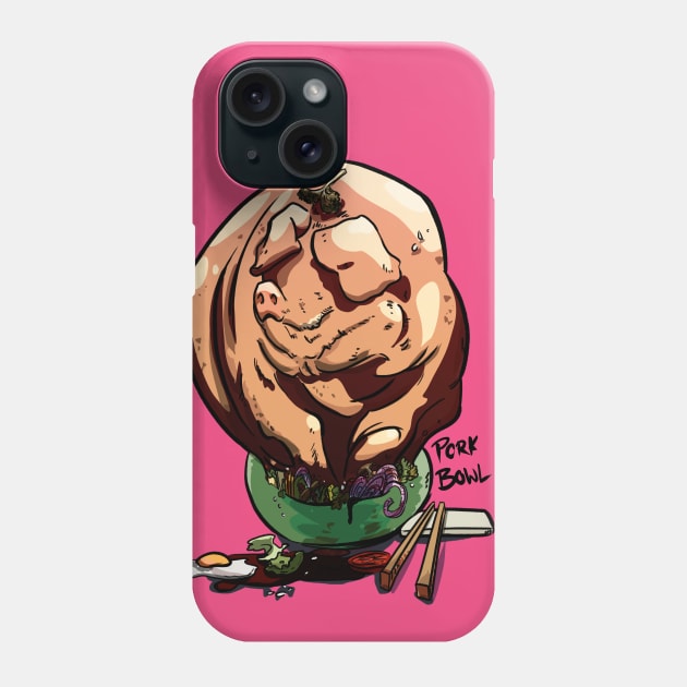 Pork Bowl Phone Case by ruhefuchs