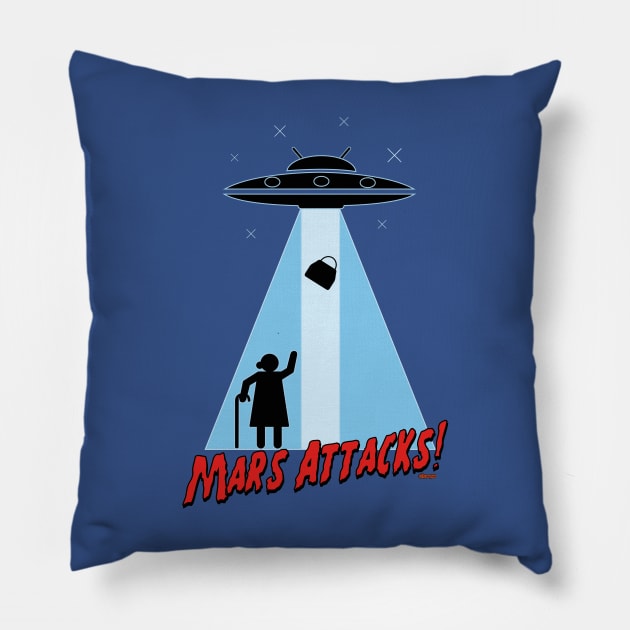 Mars Attacks Pillow by eltronco