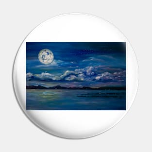 Costa Brava night Pin