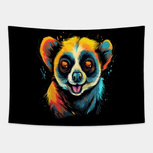 Slow Loris Smiling Tapestry