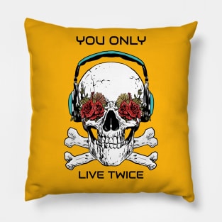 Horror Movie You only live twice 2 Pillow