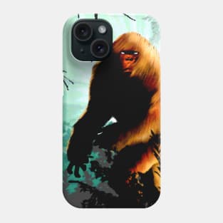 Bigfoot Believe Sasquatch Retro Sci-Fi Vintage Book Cover Cool Forest Phone Case