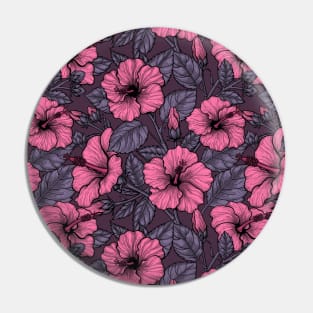 Pink hibiscus Pin