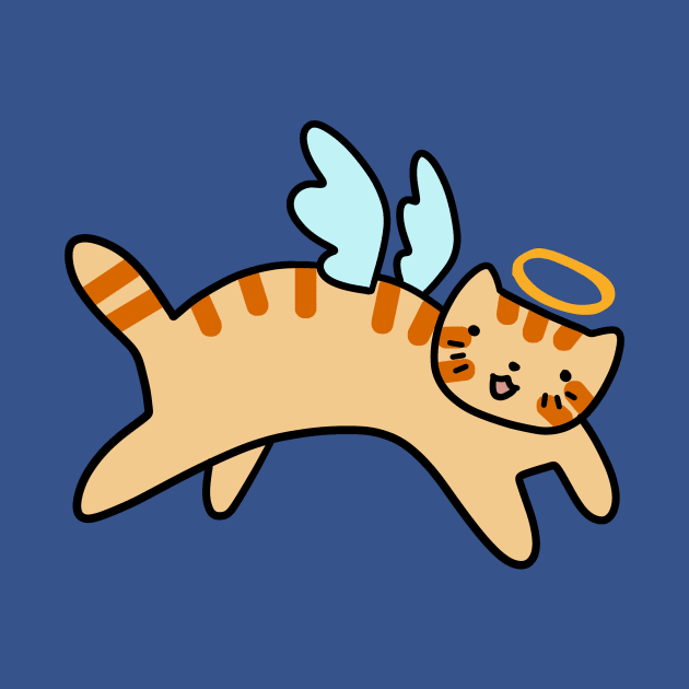Orange Tabby Cat Angel by saradaboru
