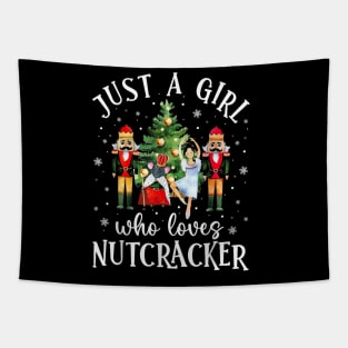 Just A Girl Who Loves Nutcrackers Christmas Ballet Dancing Tapestry