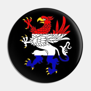 Griffon logo RWB Pin