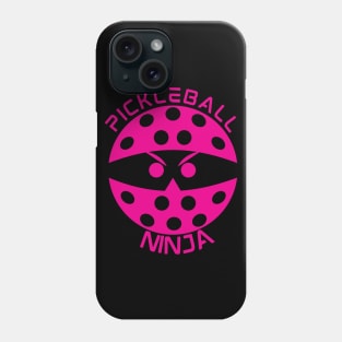 Pickleball Ninja (vivid pink) Phone Case