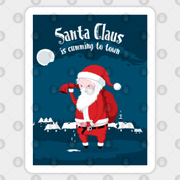Inappropriate Santa - Santa Claus - Sticker