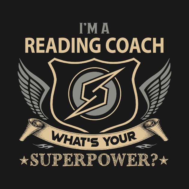 Reading Coach T Shirt - Superpower Gift Item Tee by Cosimiaart