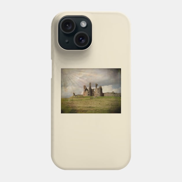 Artistic Dunstanburgh Castle in Northumberland Phone Case by Violaman