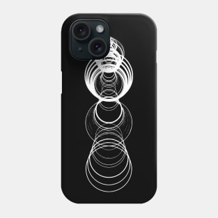 Recaman Sequence Vertical, White Phone Case