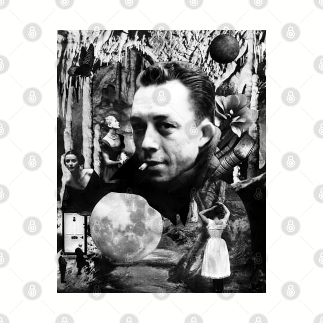 Albert Camus French Philosopher Absurdism Stoicism Book by seruniartworks