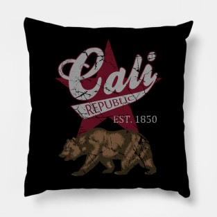 Vintage Cali California Republic 1850 Pillow